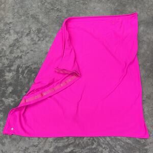 Lululemon Vinyasa Scarf Wrap Shawl Snap Neon Pink One Size Womens